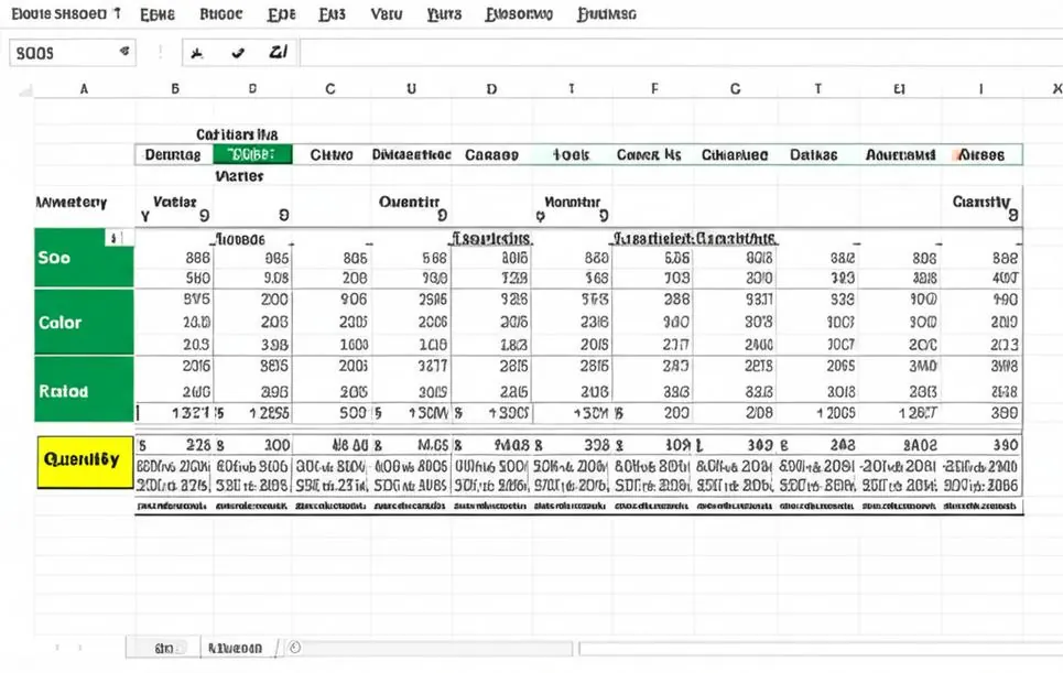 Quản lý Kho Hàng Hiệu Quả Bằng Excel Theo Size và Màu Sắc