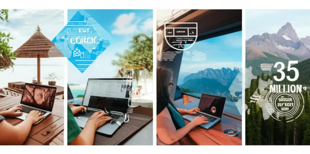 Thống kê về Digital Nomad: Xu hướng làm việc từ xa và con số ấn tượng